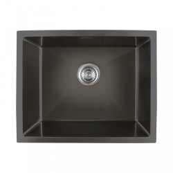 540x440x205mm 1.2mm Dark Grey Stainless Steel Handmade Single Bowl Top/Undermounted Kitchen/Laundry Sinks With Overflow 540x440x205mm 1.2mm Dark Grey Stainless Steel Handmade Single Bowl Top/Undermounted Kitchen/Laundry Sinks With Overflow